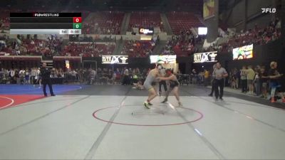 160 lbs Champ. Round 1 - Griffen Crowley, Chinook Wrestling Club vs Brady Garoutte, Moorcroft Mat Masters