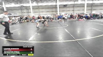 110 lbs Cons. Round 2 - Cooper Robinson, Declo Jr High vs Remington Steele, New Plymouth Middle School