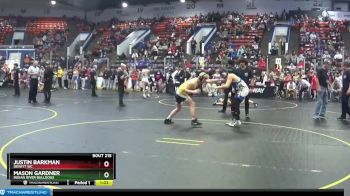 138 lbs Champ. Round 1 - Mason Gardner, Indian River Bulldogs vs Justin Barkman, Dewitt WC