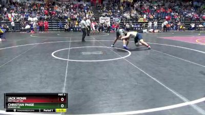 188 lbs Cons. Round 3 - Christian Paige, Oswego WC vs Jack Monn, Fox Valley WC