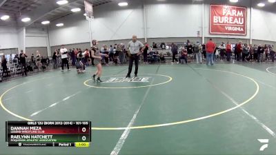 101-105 lbs Round 3 - Raelynn Hatchett, Poquoson Athletic Association vs Dannah Meza, Legend Wrestling Club