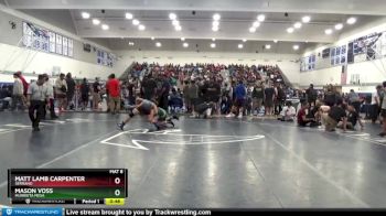 138 lbs Semifinal - Matt Lamb Carpenter, Serrano vs Mason Voss, Murrieta Mesa