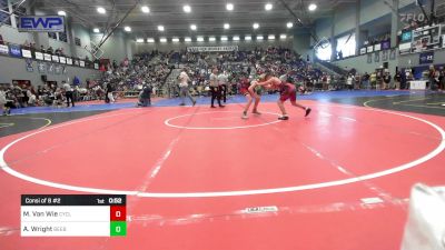 120 lbs Consi Of 8 #2 - Miles Van Wie, Cyclone Youth Wrestling vs Aidon Wright, Beebe Badgers Wrestling Club