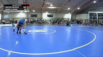 130 lbs Cons. Round 3 - Kaelynn Hartsock, Wauseon High School vs Isabella Yuhasz, DeWitt (Girls)