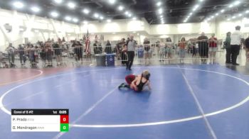 50 lbs Consi Of 8 #2 - Patrick Prado, Stout Wrestling Academy vs Deklan Mondragon, Ravage WC