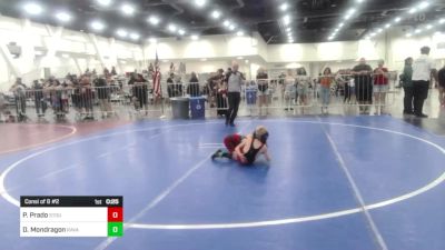 50 lbs Consi Of 8 #2 - Patrick Prado, Stout Wrestling Academy vs Deklan Mondragon, Ravage WC