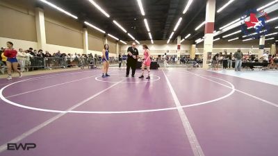 140 lbs Consolation - Sage Mosier, Cowboy/Cowgirl Wrestling Club vs Elena Kubassek, NG Bombers Wrestling Club