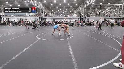 110 lbs Round 4 (6 Team) - Alessia DeLucia, Razor PinkWave vs Guilianna Latshaw, PA West Yellow