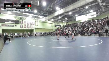 110 lbs 3rd Place Match - Isabella Ruvalcaba, MONROE vs Alexis Tirado, GRANADA HILLS