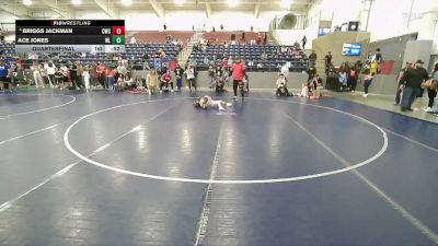 50 lbs Quarterfinal - Ace Jones, Brothers Of Steel Wrestling vs Briggs Jackman, Champions Wrestling Club