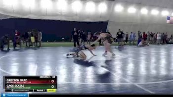 148 lbs Cons. Round 3 - Greyson Gard, Rochester Wrestling Club vs Gage Eckels, Indy West Wrestling Club