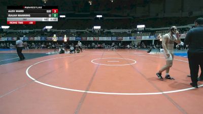 197 lbs Champ Round 1 (16 Team) - Isaiah Manning, Greensboro College vs Alex Ward, Kutztown