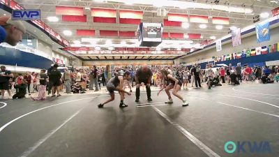 92 lbs Quarterfinal - Brayleigh Cooper, Unattached vs Alana Clark, Choctaw Ironman Youth Wrestling