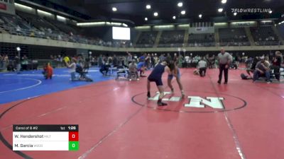 140 lbs Consi Of 8 #2 - William Hendershot, Milton vs Michael Garcia, Woodbridge