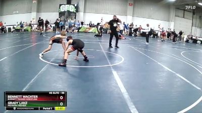 98 lbs Cons. Round 3 - Bennett Wachter, Burnett Trained Wrestling vs Grady Lanz, Michigan Premier