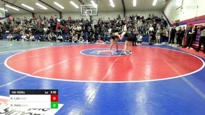 145-155 lbs Rr Rnd 2 - Kambyr Lee, Sand Springs JH (SS) vs Kynzie Kelly, Broken Arrow Girls