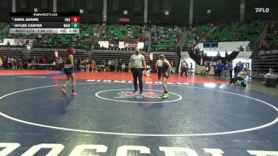 1-5A 114 1st Place Match - Jaylee Carter, Weaver vs Anna Adams, Piedmont