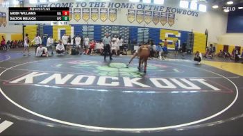 120 lbs Round 6 (8 Team) - Jaden Williams, Wellington vs Dalton Meluch, Naperville Central