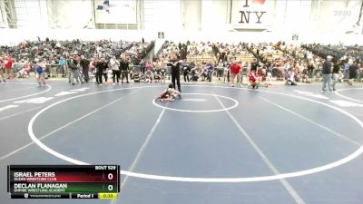 44 lbs Semifinal - Declan Flanagan, Empire Wrestling Academy vs Israel Peters, Olean Wrestling Club