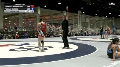 Senior Women Freestyle FS - 55 lbs Quarters - Areana Villaescusa, Army (WCAP) vs Leilah Castro, Southeast Ohio Wrestling Club