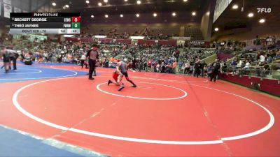 76 lbs Semifinal - Theo Jaynes, Fayetteville Wild Hog Wrestling vs Beckett George, Springdale Elite Wrestling Club