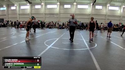 160 lbs Round 2 (10 Team) - Calen Saksa, The Wrestling Mill vs Camryn Anderson, 84 Athletes