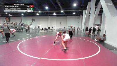 109 lbs 5th Place - Renzy LeProwse, Other Team vs Declan Rickelcruz, Team Aggression
