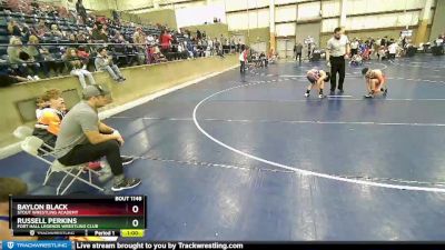 108 lbs Quarterfinal - Baylon Black, Stout Wrestling Academy vs Russell Perkins, Fort Hall Legends Wrestling Club