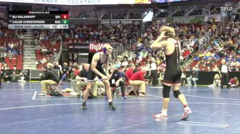 1A-190 lbs Cons. Round 2 - Caleb Christensen, Nodaway Valley vs Eli Kalainoff, Nashua-Plainfield