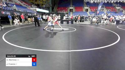 126 lbs Cons 64 #2 - Anastacio Martinez, NM vs Jack Francis, CT