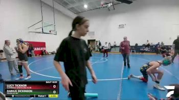 94-113 lbs Round 3 - Lucy Ticknor, Glenrock Wrestling Club vs Darius Dickinson, Douglas WC