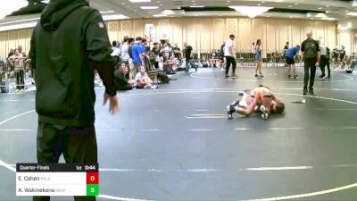 109 lbs Quarterfinal - Ella Cohen, Palo Alto Elite WC vs Auriana Wakinekona, Grapplers HI