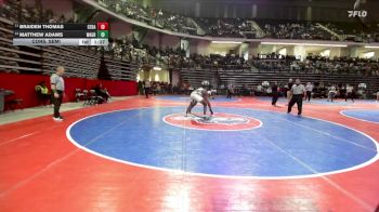 157-4A Cons. Semi - Matthew Adams, Walnut Grove vs Braiden Thomas, Cedartown