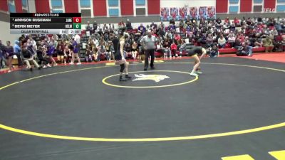 110 lbs Quarterfinal - Addison Buseman, Janesville vs Devin Meyer, Oelwein