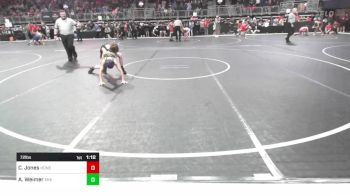 72 lbs Round Of 16 - Cole Jones, Honey Badgers Wrestling Club vs Alijah Weimer, East Kansas Eagles