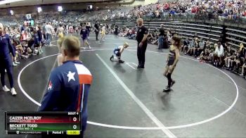 60 lbs Quarterfinals (8 Team) - Caizer McElroy, Kansas Rattlers vs Beckett Todd, Team Texas Red
