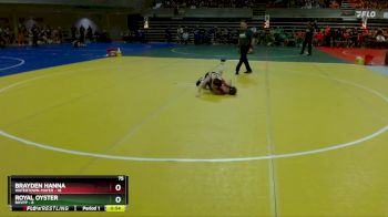 75 lbs Quarterfinals (8 Team) - Royal Oyster, BHVPP vs Brayden Hanna, Watertown-Mayer