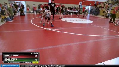 68-74 lbs Round 5 - Maddux Bruno, Brush WC vs Bryar Jones, PVBC WARRIORS