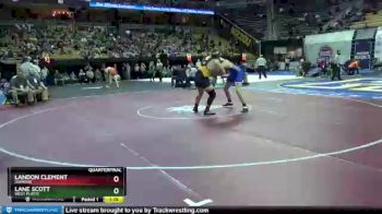 195 lbs Quarterfinal - Landon Clement, Diamond vs Lane Scott, West Platte