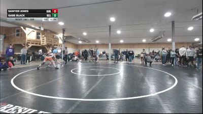 189 lbs Round Of 16 - Sawyer Jones, Hawley vs Gabe Black, Wellsville
