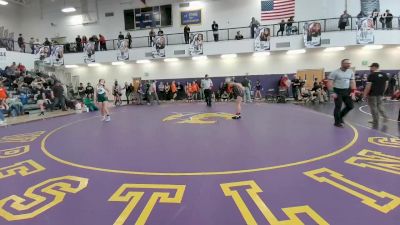 132 lbs Round 2 - Briar Lahoe, Thermopolis vs Kalana Nolde, Lander Middle School