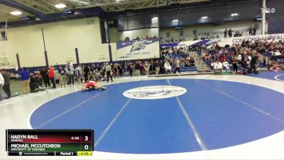 197 lbs Cons. Round 2 - Michael McCutcheon, University Of Dubuque vs Hadyn Ball, Wabash