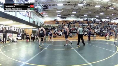 285 lbs Quarterfinal - Mike Millin, Perry (Massillon) vs Daniel Armstrong, North Ridgeville