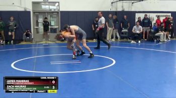 125 lbs Cons. Round 1 - James Maheras, Arizona Christian University vs Zach Mauras, Eastern Oregon University (OR)