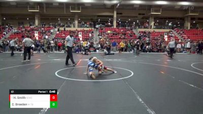 61 lbs Cons. Round 2 - Hunter Smith, Kingman County Wrestling Club vs Champ Breeden, WR - Topeka Blue Thunder