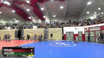40-49 lbs Round 2 - Otto Aue, Center Grove WC vs Wyatt Wolf, Perry Meridian WC