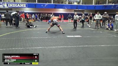 184 lbs Semifinal - Jesse Perez, Life University vs Khalil Mitchell, Unattached