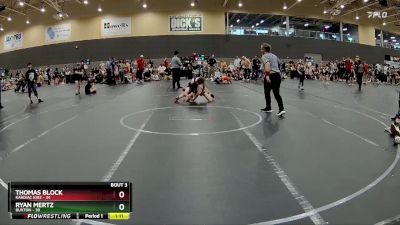 100 lbs Round 1 (6 Team) - Ryan Mertz, Buxton vs Thomas Block, Kardiac Kidz