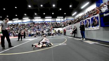 66 lbs Consolation - Canton Little, Mustang Bronco Wrestling Club vs Carter Hernnadez, Choctaw Ironman Youth Wrestling