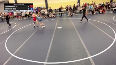 126 lbs Cons. Round 2 - Logan Roberts, IL vs Nicholas Ruiz, IL